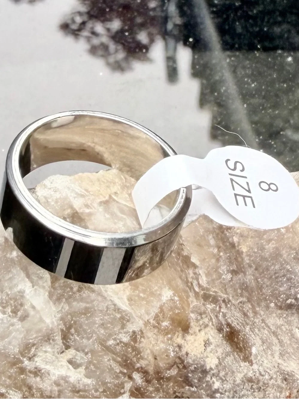 Women’s Silver Band Ring Wedding Anniversary Engagement NWT